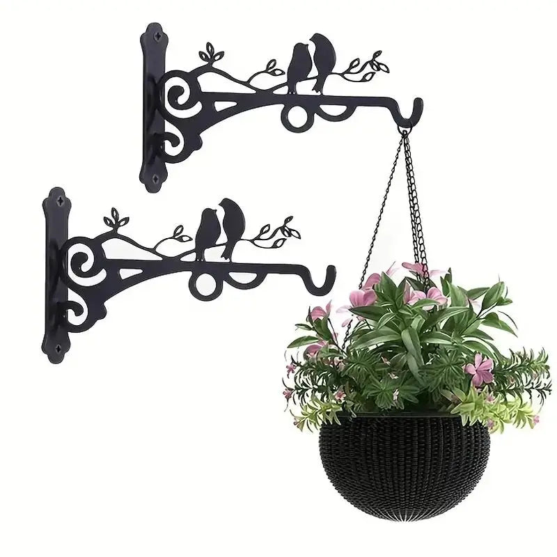 1pc Multifunctional Hanging Basket Plant Bracket Outdoor And Indoor, Plant Hook, Wall Mounted Lantern Hook, Garden Plant Flower