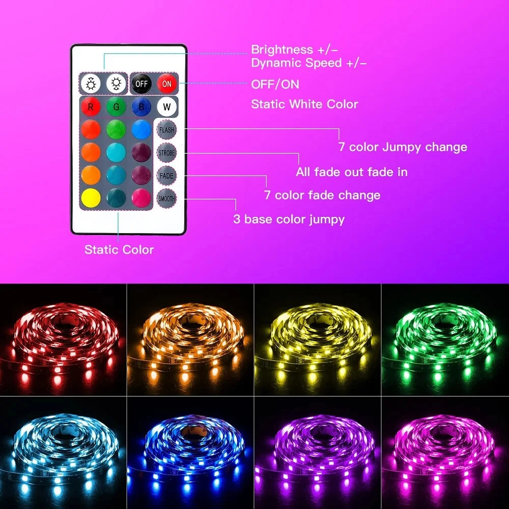 RGB LED Dreamcolor Strip Light-Smart Bluetooth Control
