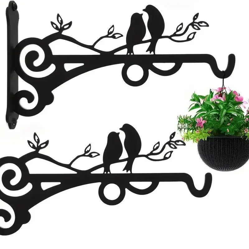 1pc Multifunctional Hanging Basket Plant Bracket Outdoor And Indoor, Plant Hook, Wall Mounted Lantern Hook, Garden Plant Flower