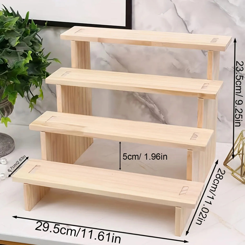 Wooden display rack, perfume, cosmetics storage rack, jewelry rack, for party decoration, commercial display rack