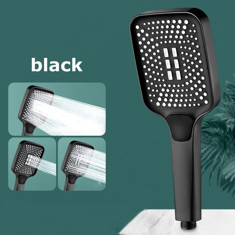 New 30cm Large Size High Pressure Overhead Rain Shower Head Large Flow Booster Rain Shower Head 360° Rotation Water Saving